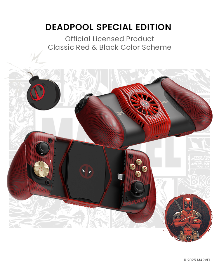 GameSir X3 Pro DeadPool Edition Mobile Game Controller