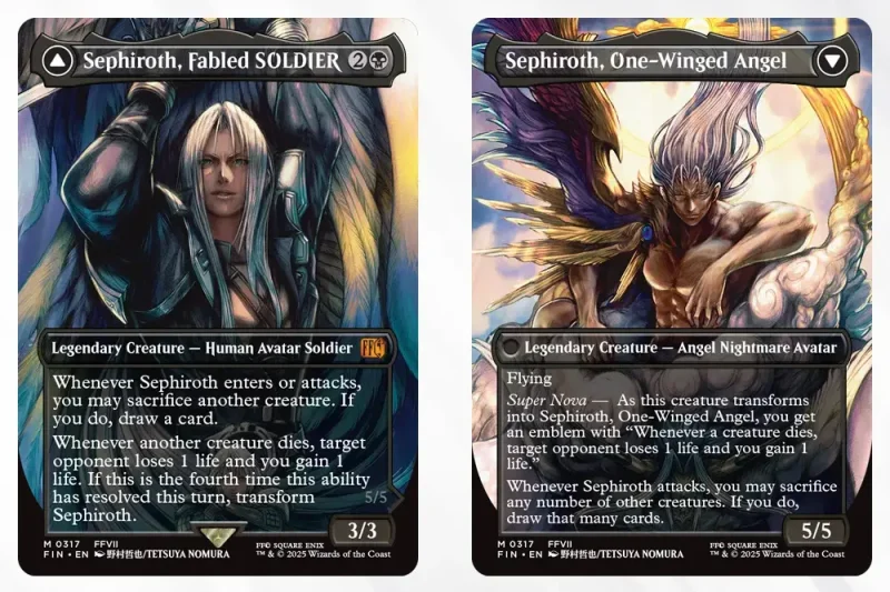 FF×MTGコラボでセフィロスの姿が原作と異なるデザインに。野村氏「理由