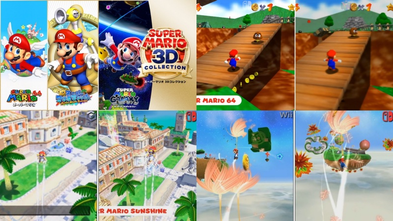 Switch『スーパーマリオ3Dコレクション』オリジナル版との比較動画