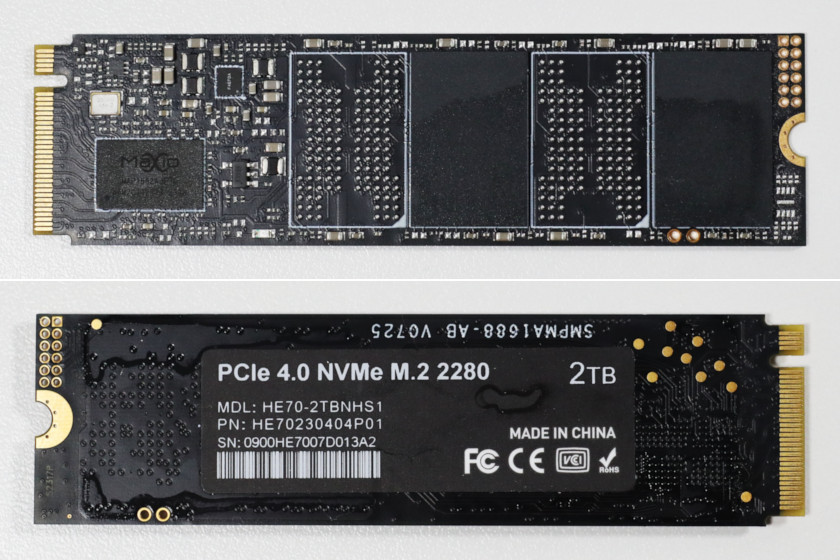 実機レビュー】 Hanye HE70：ヒートシンク付きのMaxio＋YMTC232層な