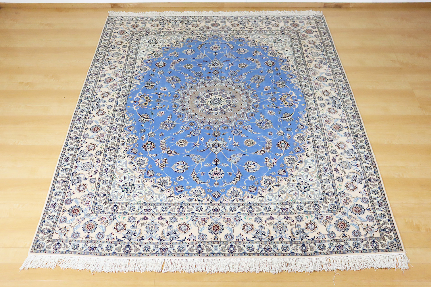 ナイン産 ペルシャ絨毯 260×207㎝ AS-0005 - 手織りじゅうたん