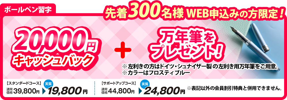 日ペンのボールペン習字講座｜ペン習字通信講座｜がくぶん | 通信教育