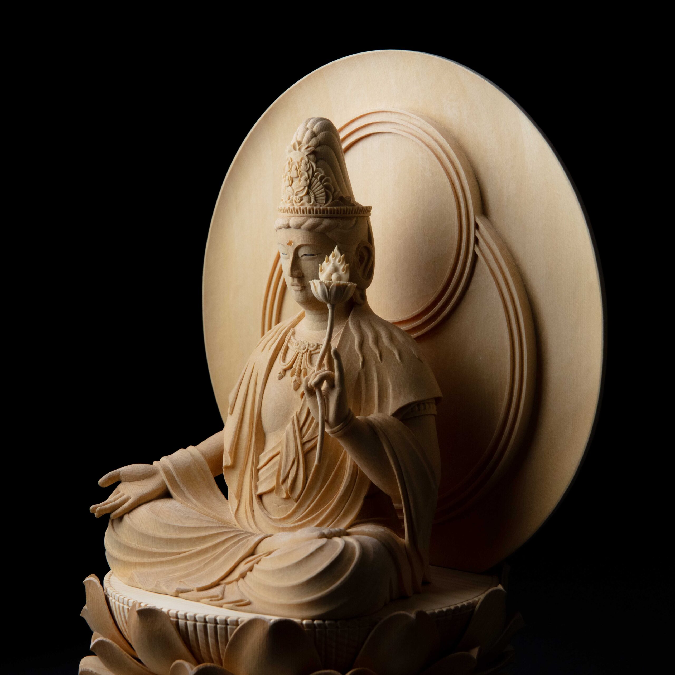 虚空蔵菩薩像完成です。 | 京都の仏師 宮本我休（GAKYU ガキュウ）