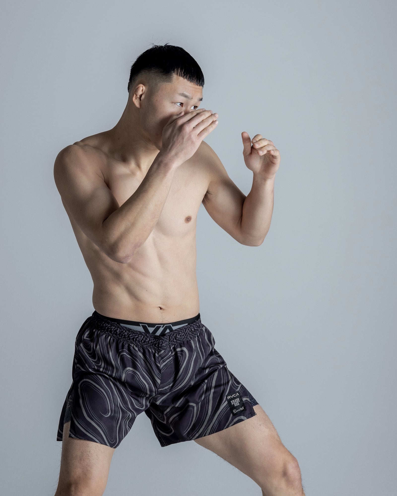 RVCA x KRAZY BEE x GAKKIN FIGHT SHORTS – GXX