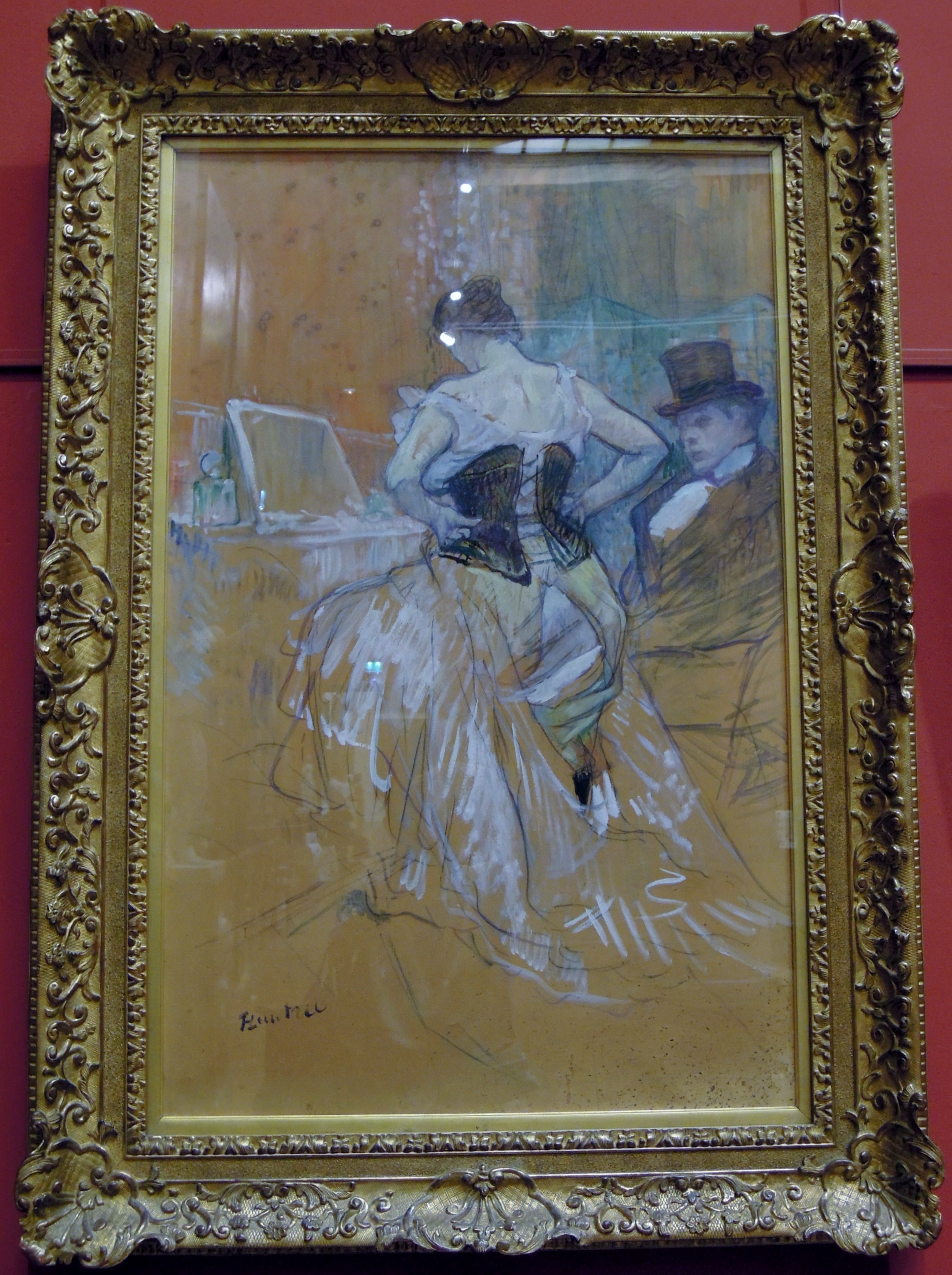 井上和久 油彩画 奈良 二月堂