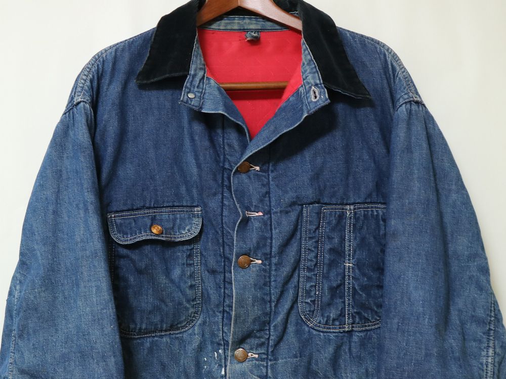 懐中時計用ボタンホール Wステッチ! 60S HERCULES SEARS キルティング