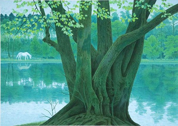 東山魁夷 [若葉の季節] 作品詳細】 絵画 販売 買取 | 東京 自由が丘に