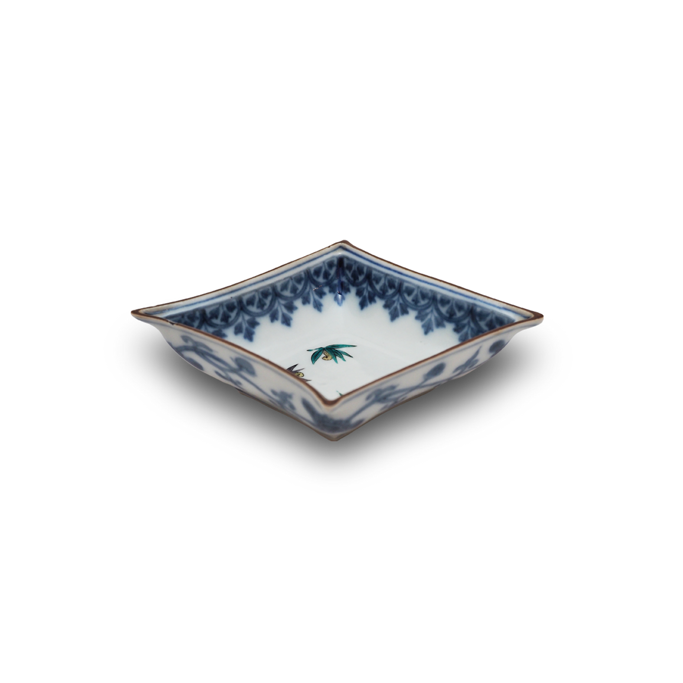 初代矢口永寿 九谷菱形向付 – Gallery Nisui