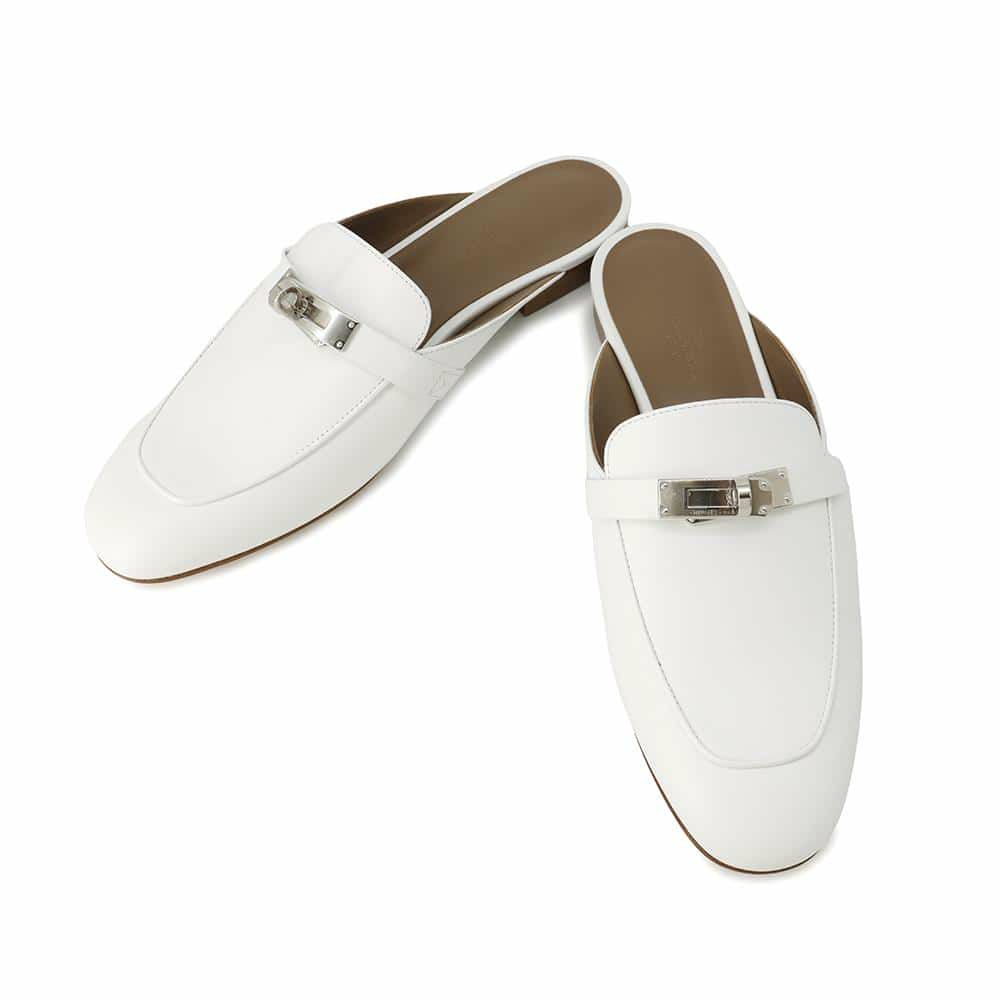 エルメス ミュール オズ OZ カーフレザー レディースサイズ38 1/2