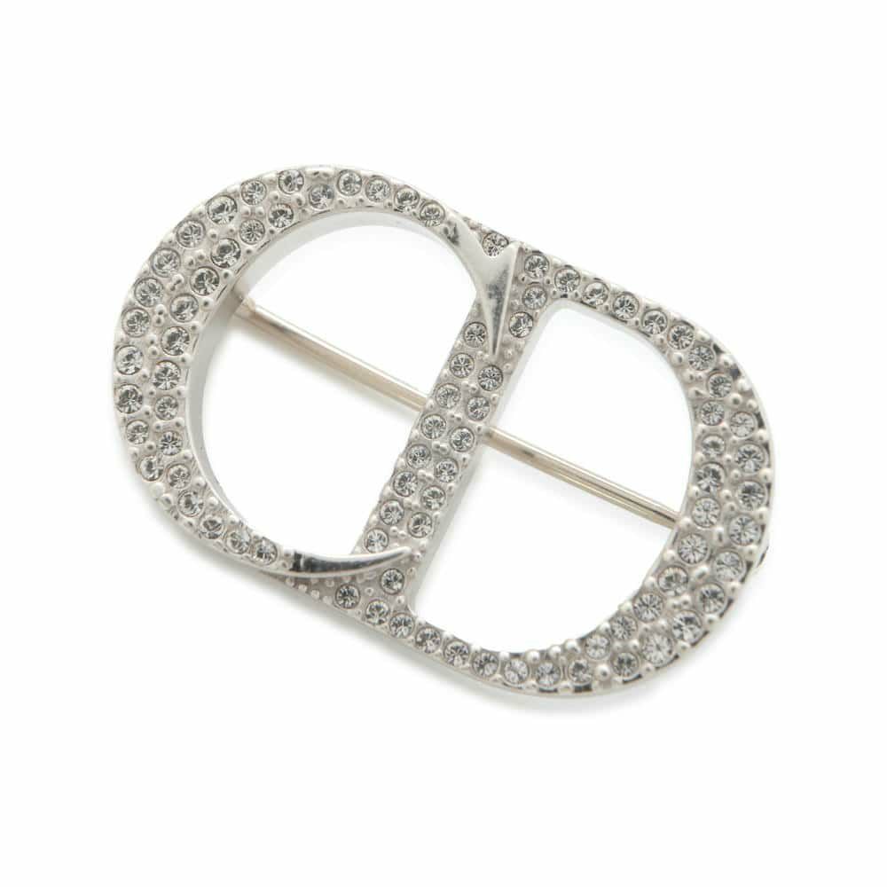 ディオール ブローチ CD Icon ホワイトクリスタル SV925 シルバー925