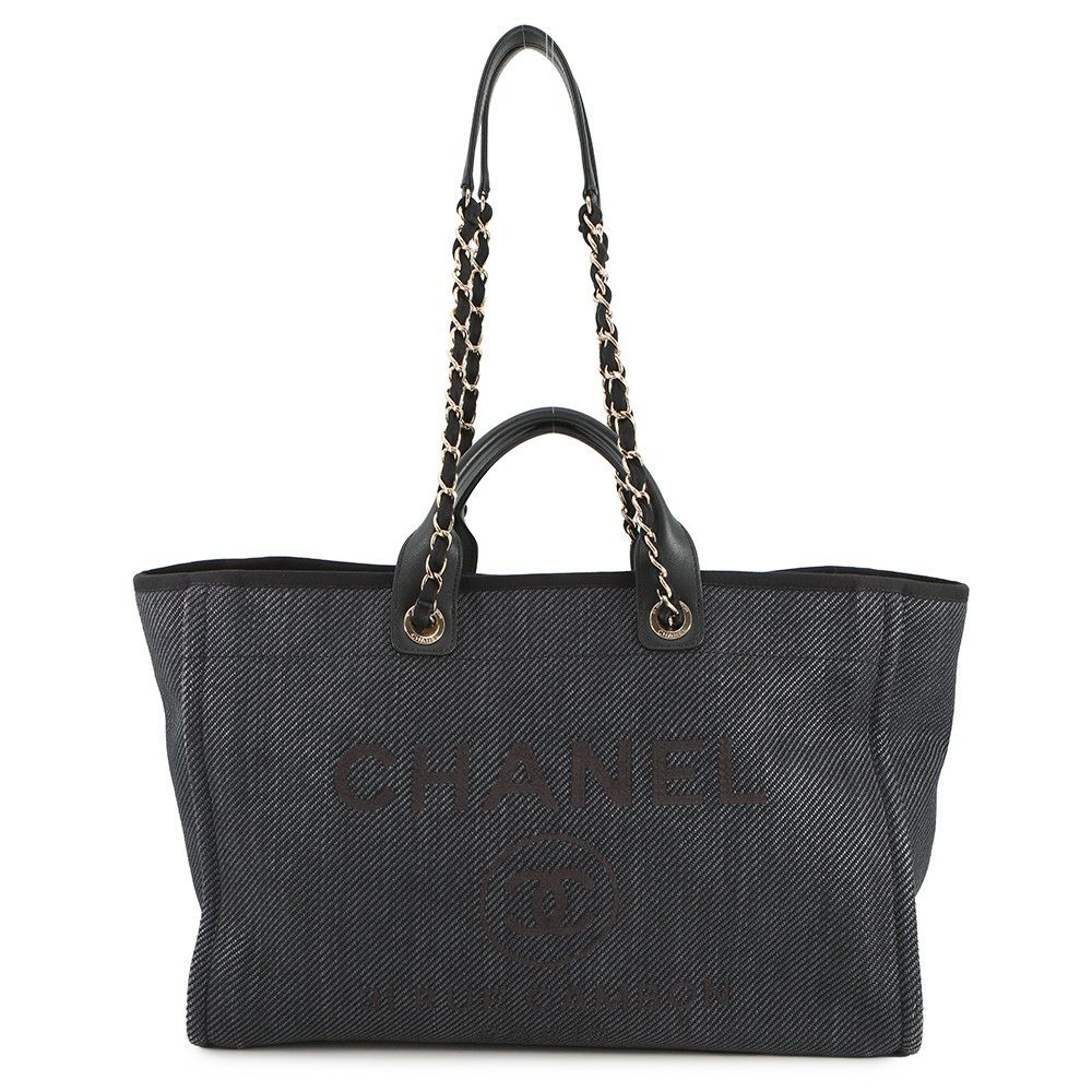 シャネル トートバッグ ドーヴィル ココマーク ラージ レザー CHANEL