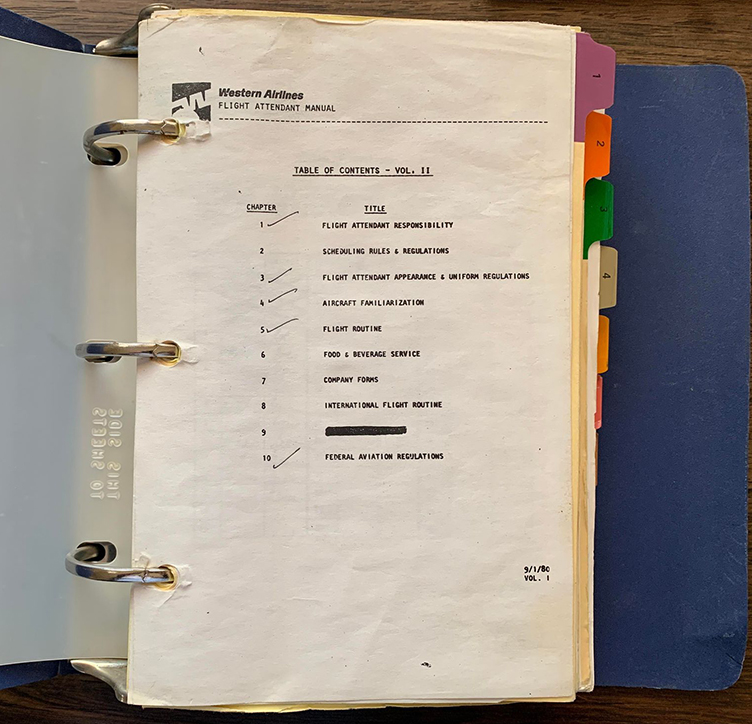 Western Airlines Flight Attendant Manual Vol II 1980 » Gate 72