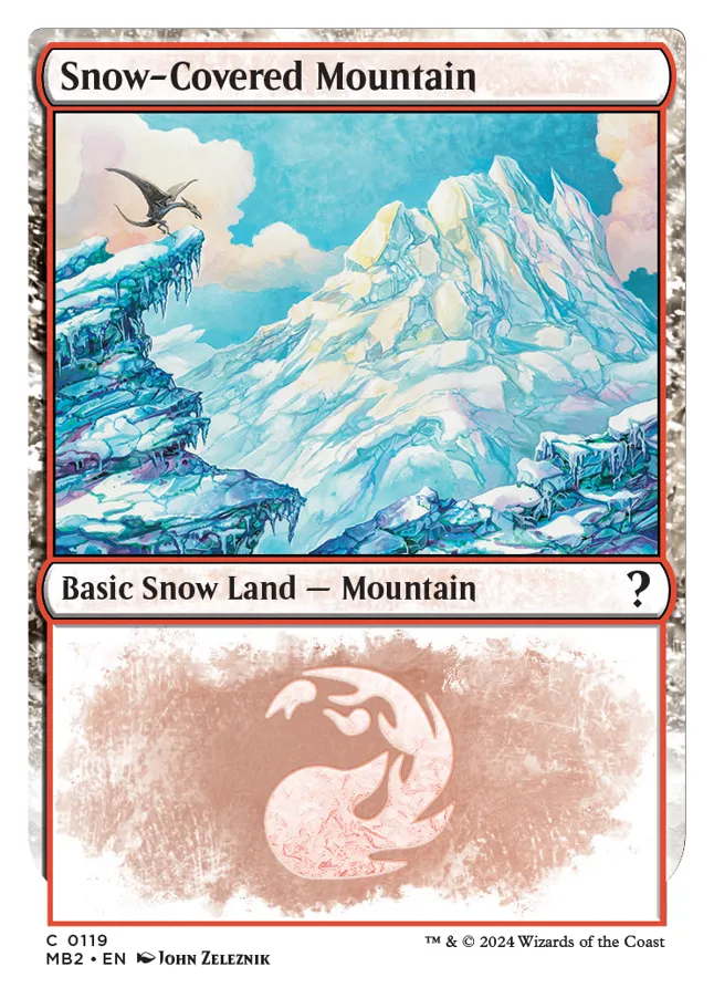 Snow-Covered Mountain MTG - Mystery Booster 2: Convention Edition