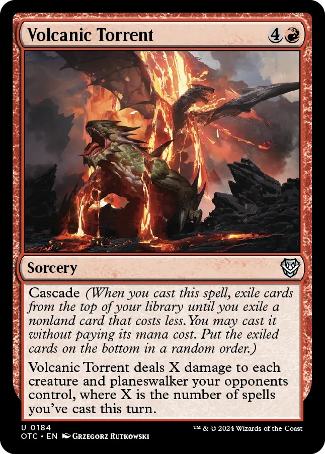 Volcanic Torrent MTG - Outlaws of Thunder Junction Commander #184