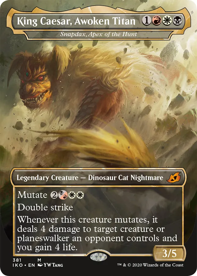 King Caesar, Awoken Titan (Snapdax, Apex of the Hunt) MTG - Ikoria