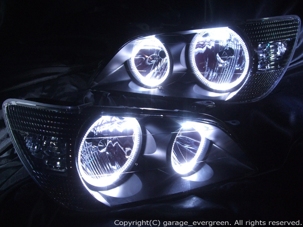 新品□アルテッツァ前期□ブラック&LEDイカリングヘッドライトEG