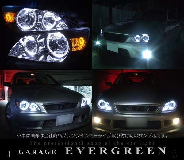 4連イカリング＆高輝度LED増設 仕様 純正加工 カスタムライト