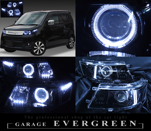 MH23S系 ワゴンR スティングレー ブラッククロム&2連イカリング&高