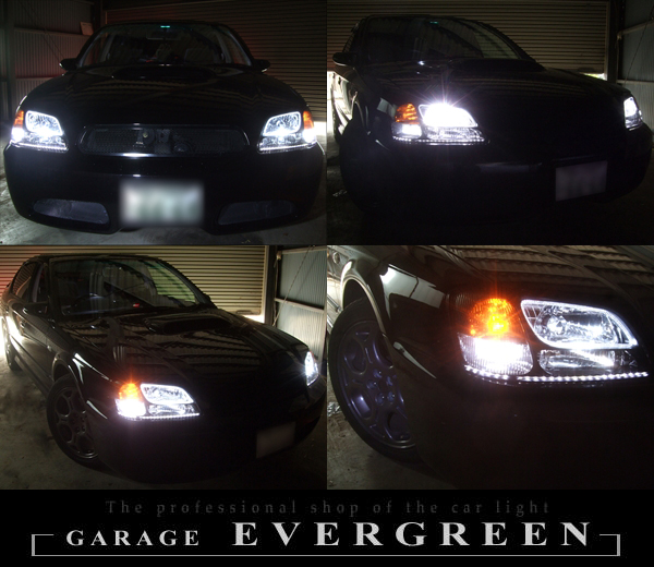 BE/BH/B4 レガシィ 前期 A・B・C型 ヘッドライト 白イカリング