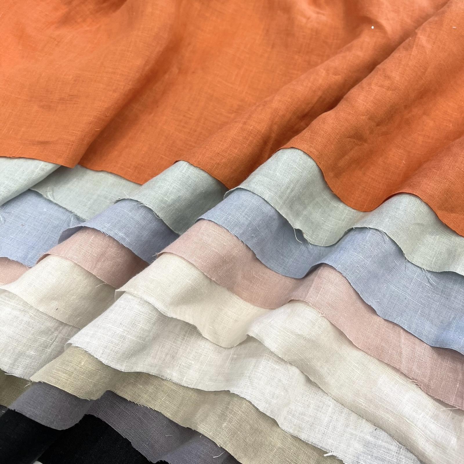 H-002 ヘンプ80番手ローン 7color - 福田織物生地のオンラインストア