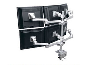 PC周辺機器 MODERNSOLID 液晶モニターアーム 水平多関節アーム 2段3列