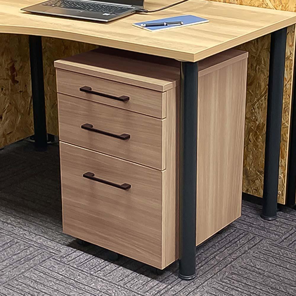 木製ワゴン 3段 幅40.5 奥行44.5 高さ62.1cm (サイドキャビネット