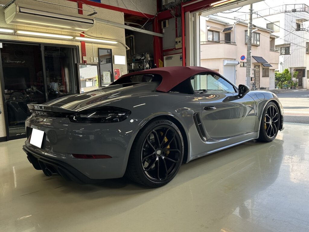 ポルシェ 718・ボクスター ノベルティ 非売品 ガレージ プレート