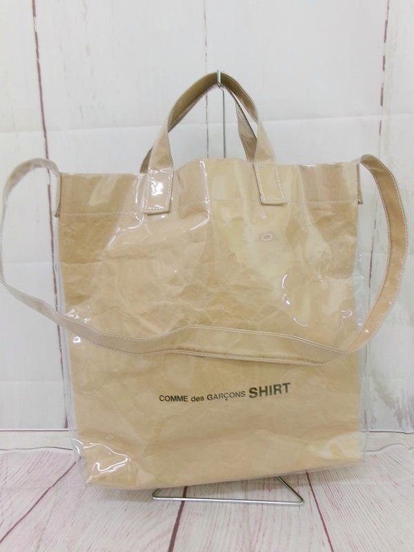 COMME des GARCONS SHIRT コムデギャルソン シャツ 紙袋ビニールトート