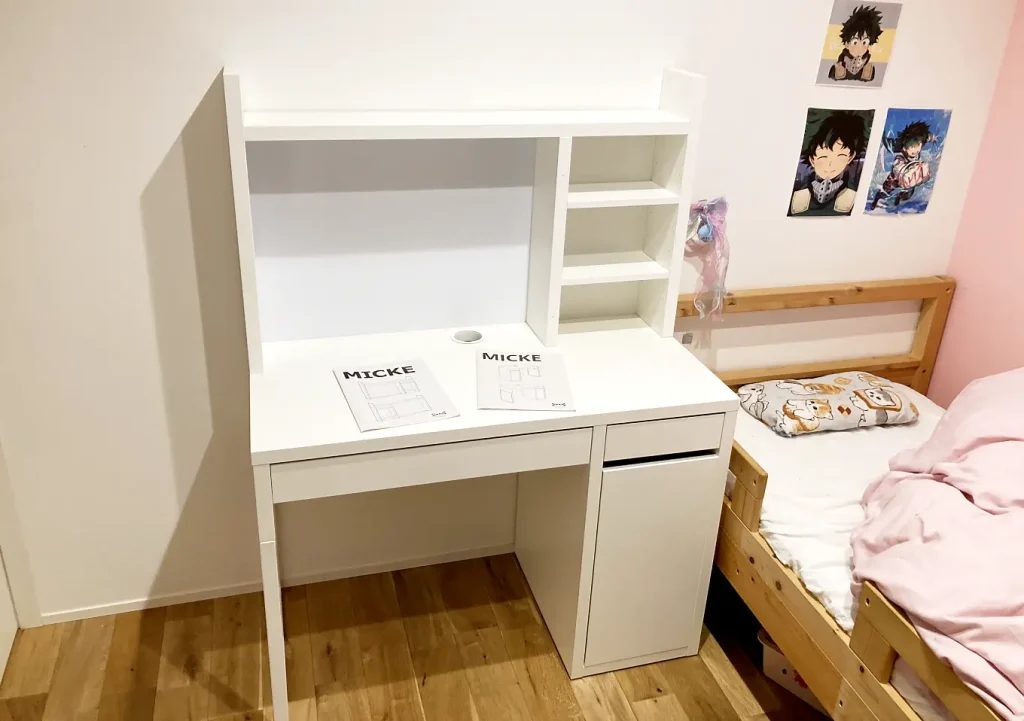IKEA／勉強机】これは難しい！組立サービスを利用した方が良かったか