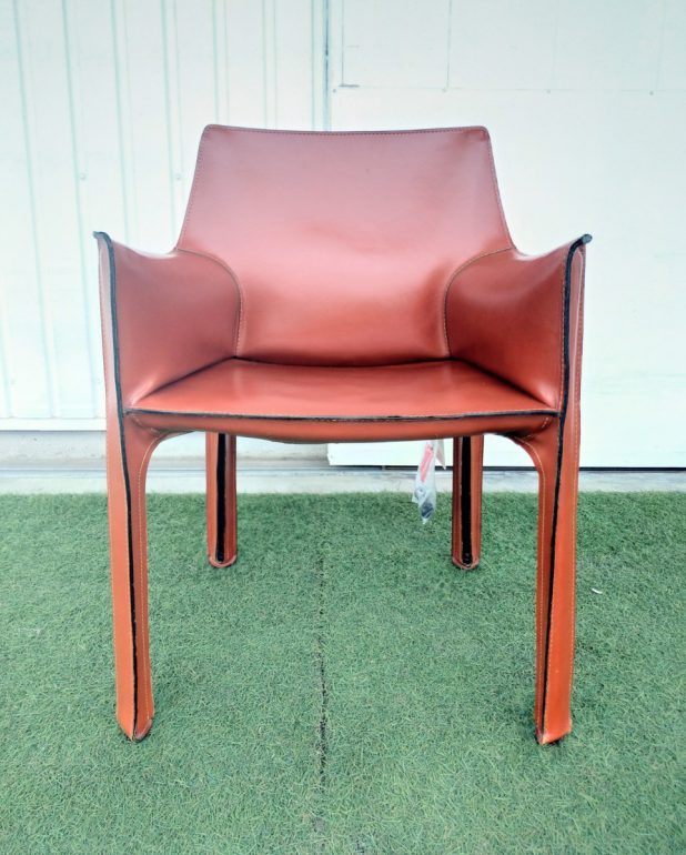 展示品 カッシーナ キャブ 総本革 レザー ダイニングチェア イス