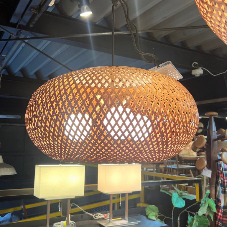 70'S 民藝 ヤマギワ 竹 ペンダントライト セット ジャパニーズモダン