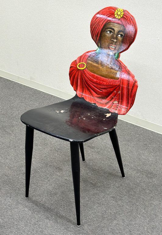 レア！□FORNASETTI/フォルナセッティ□Moro PRINTED CAHIR red チェア