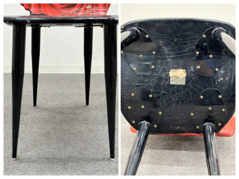 レア！□FORNASETTI/フォルナセッティ□Moro PRINTED CAHIR red チェア