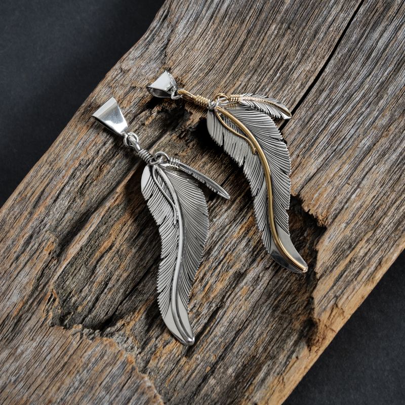 ハーヴィーメイス ダブルフェザー ペンダント｜マライカ公式通販