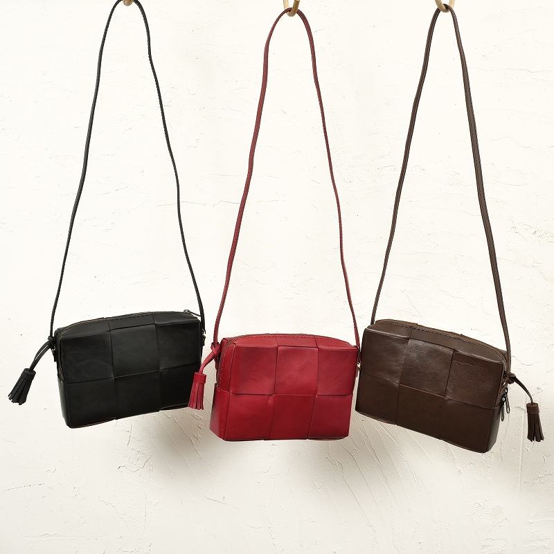 レザーメッシュミニショルダーバッグ｜マライカ公式通販