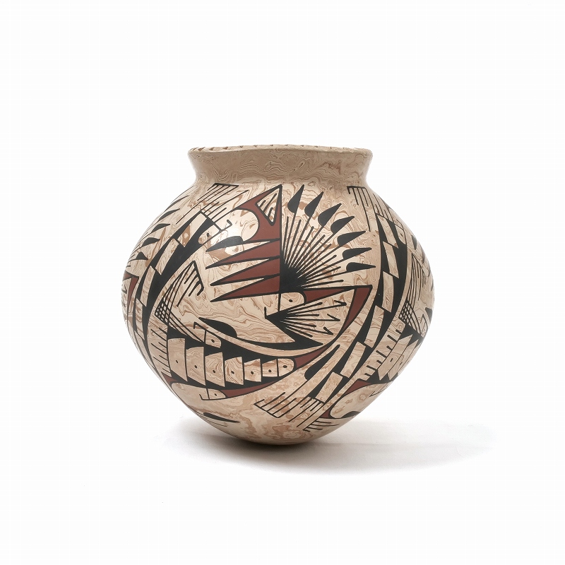 マタ・オルティス陶器 by Oscar Quezada マーブル 壺｜マライカ公式通販