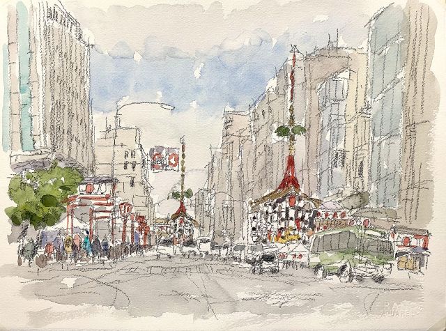 町並彩歩～伊藤 隆のスケッチ～ 近畿地方の風景（京都）