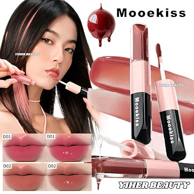 Qoo10] Mooekiss 【2in1】リップティント ダブルヘッリ