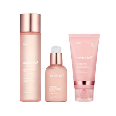 Qoo10] メディキューブ [コラーゲンマスクセット]トリプルコラー