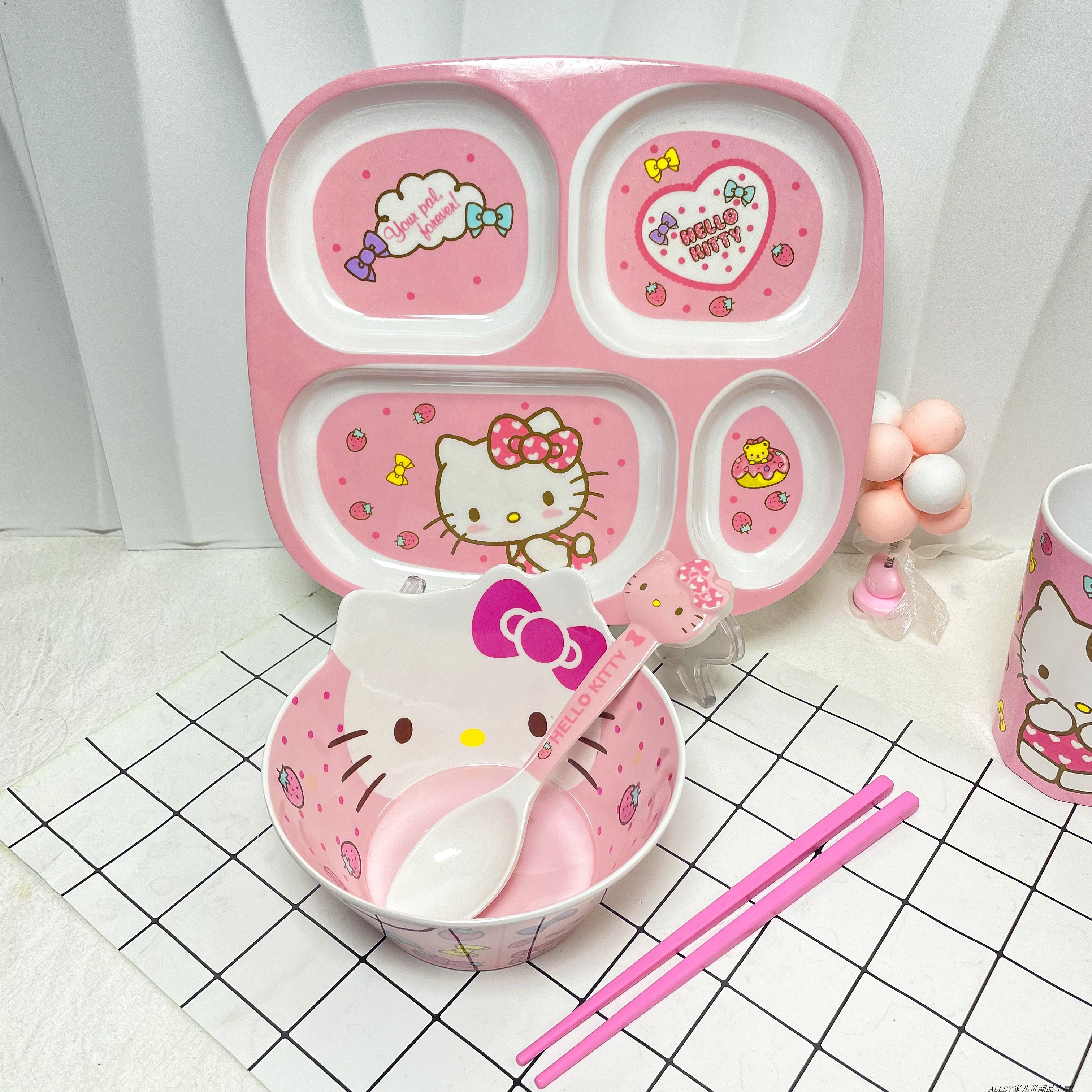 Qoo10] ハローキティ食器セットホームコンパートメ : キッチン用品