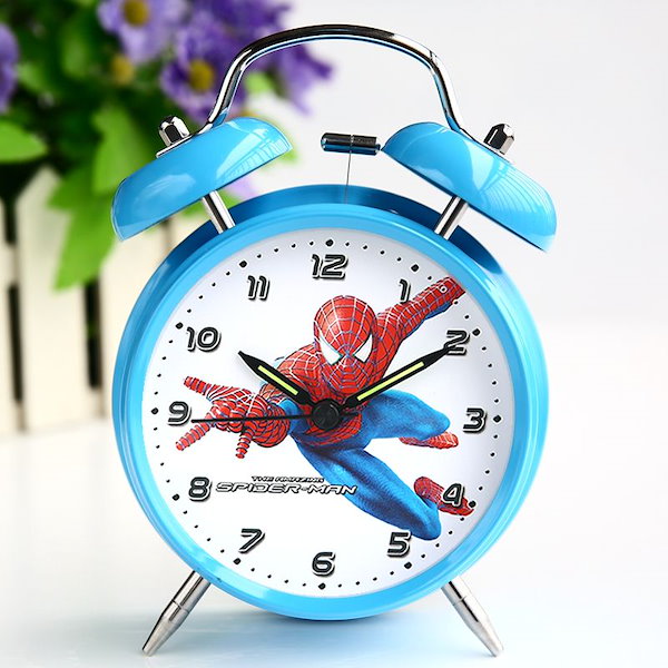 Qoo10] スパイダーマン シンプルな目覚まし時計