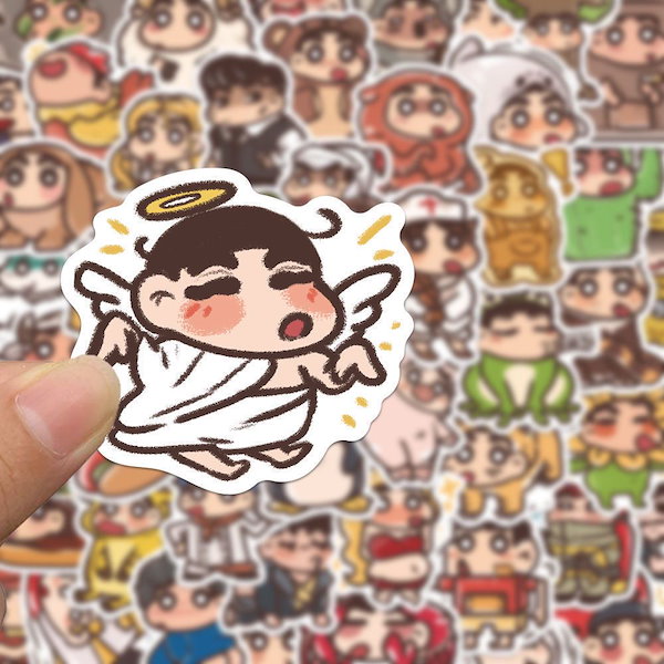 Qoo10] 100枚クレヨンしんちゃん変装ステッカー