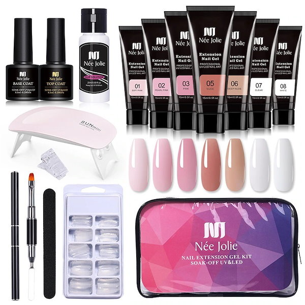 Qoo10] 初心者 ネイルチップセット ジェルネイル