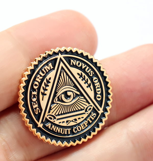 Qoo10] SunAge ピンバッジ フリーメイソン プロビデンス