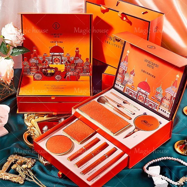 Qoo10] YOULIYOULA 化粧箱 コスメセット アイシャドウ/ 口