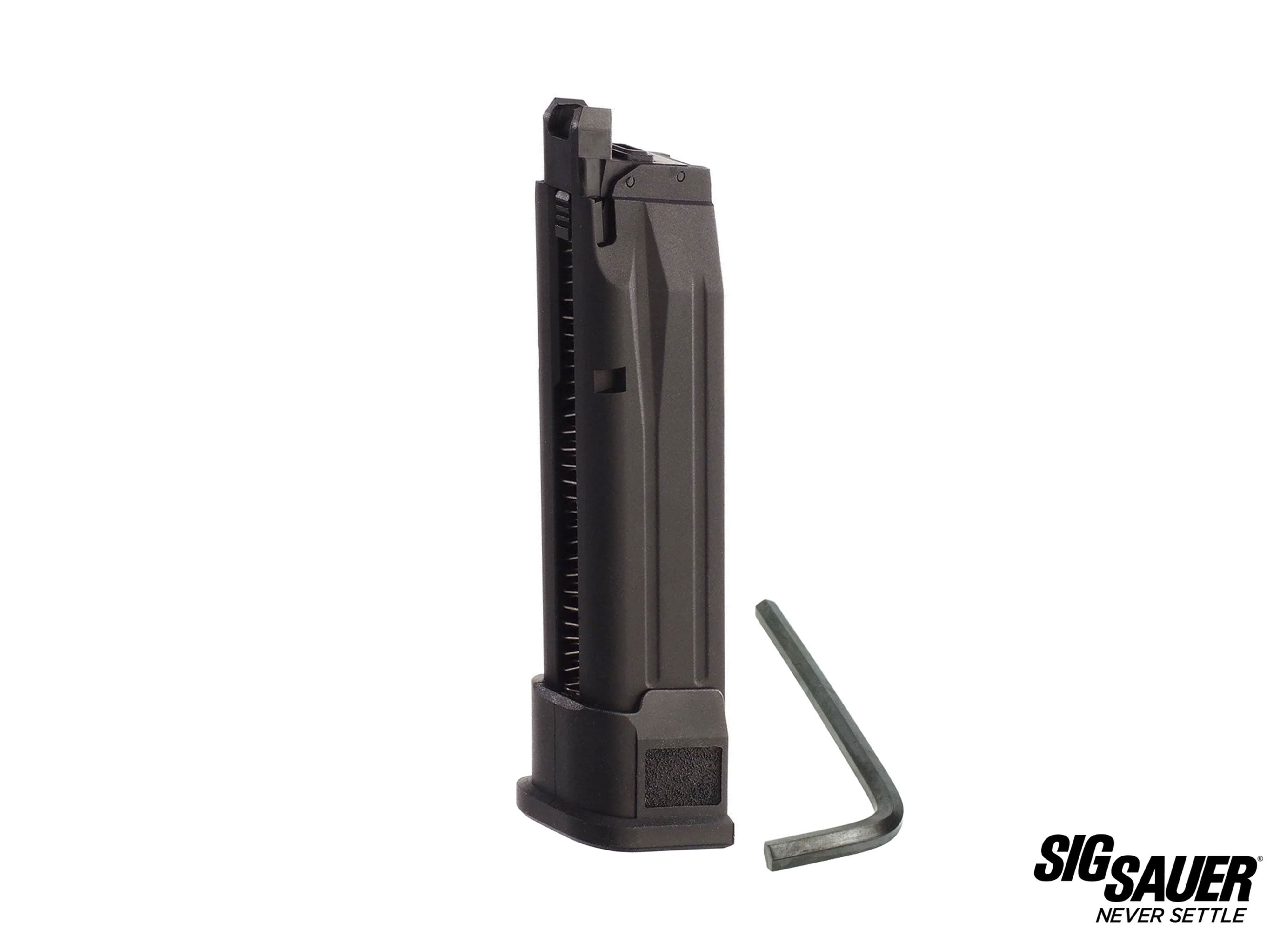 SIG AIR P320 M17 ガスブローバック 用 21発 CO2 スペアマガジン. – GD6-JP