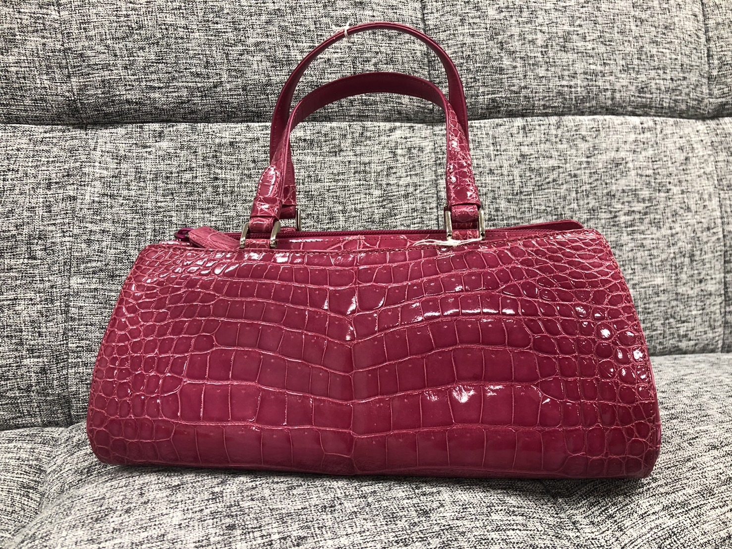クロコダイルレザー ハンドバッグ マゼンタ – GD shop brand