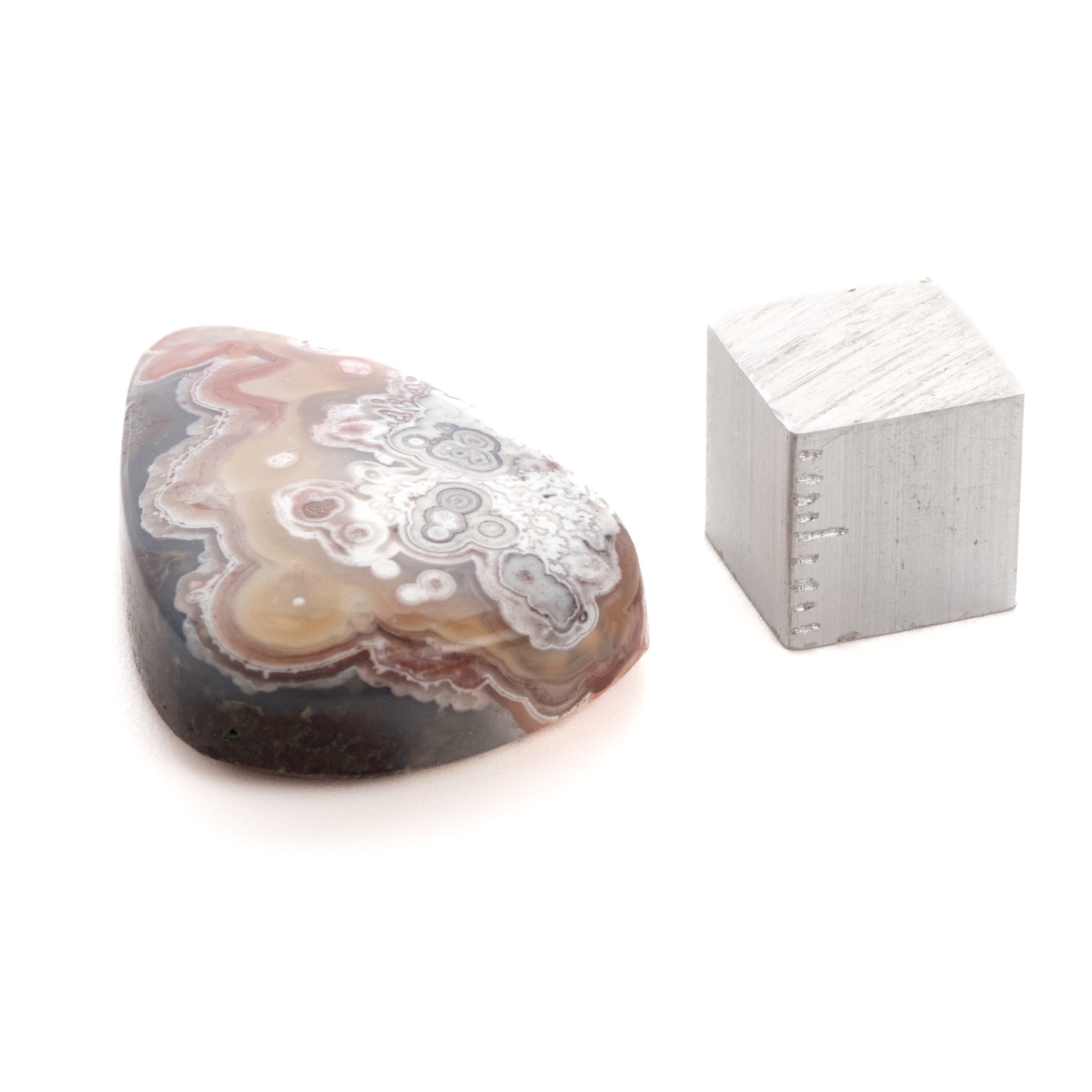 眺めて楽しい模様の美】 クレイジーレースアゲート 36.85ct | まるむ商会