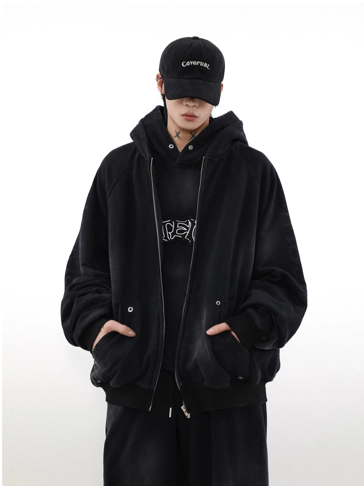 damage word hoodie gm15769 | 【gem】韓国メンズストリート