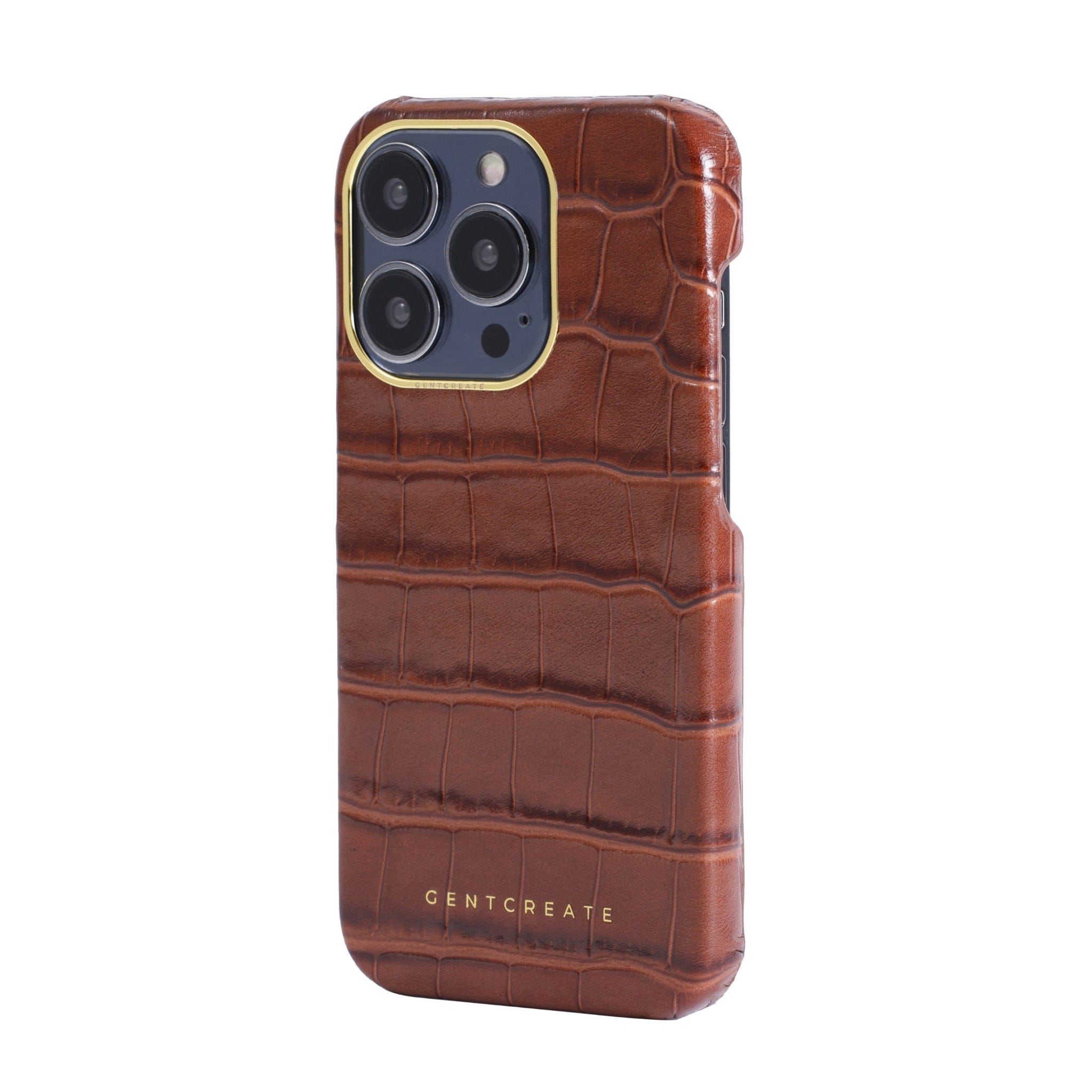 iPhone 15/14 Pro Max クロコダイルレザーケース | GENTCREATE